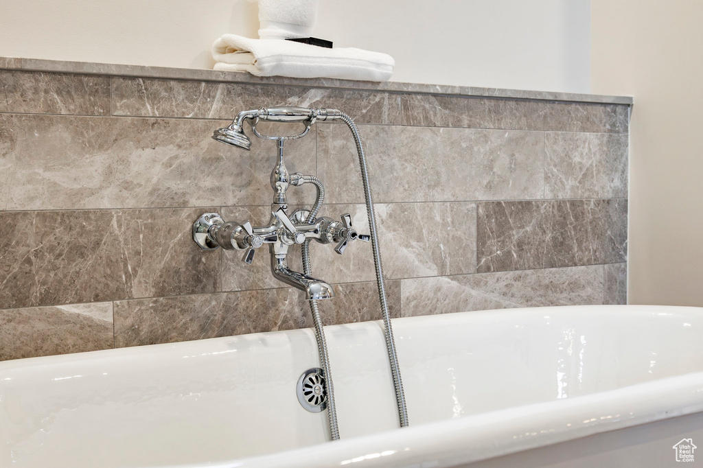 Interior details featuring a bathtub