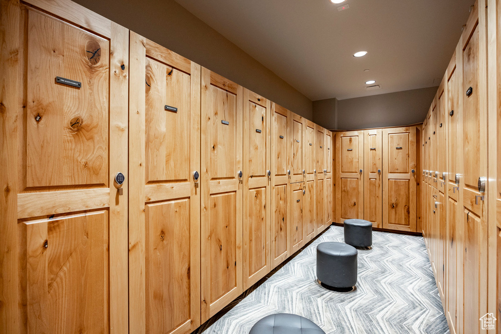 Room details featuring recessed lighting