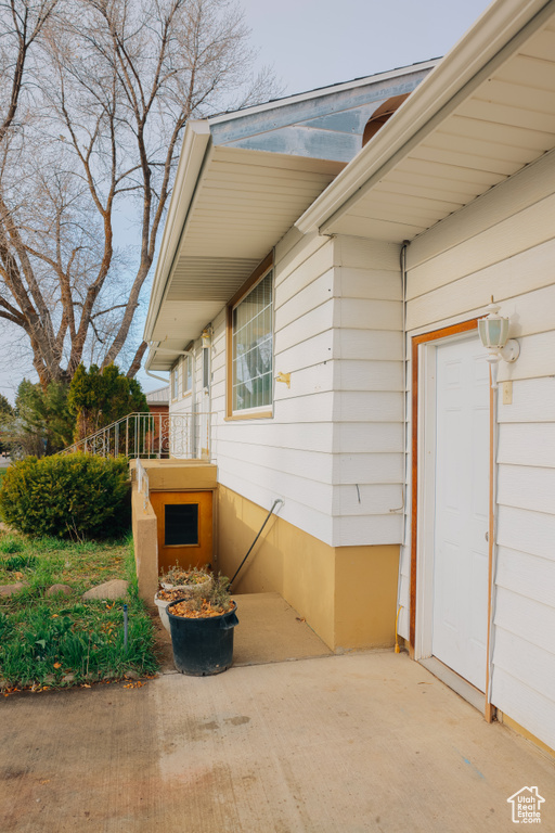 View of entrance to property