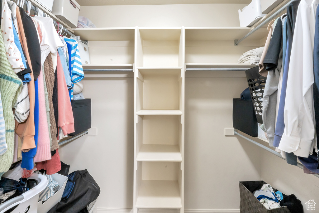 View of spacious closet