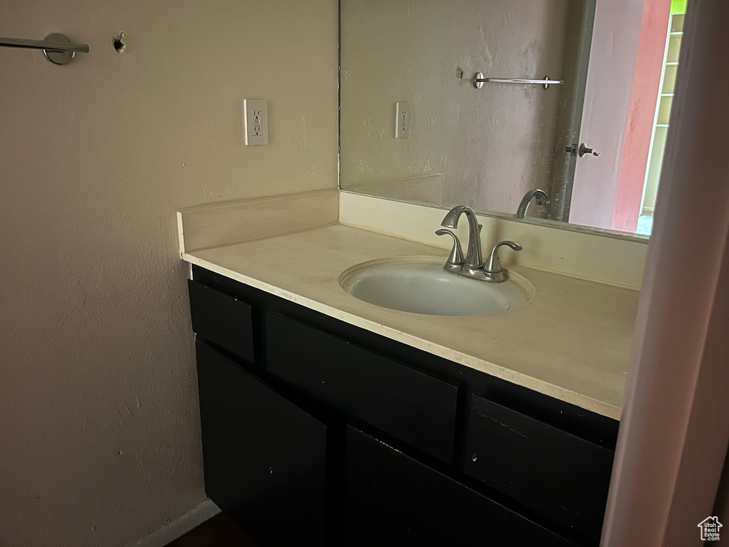 Bathroom featuring vanity