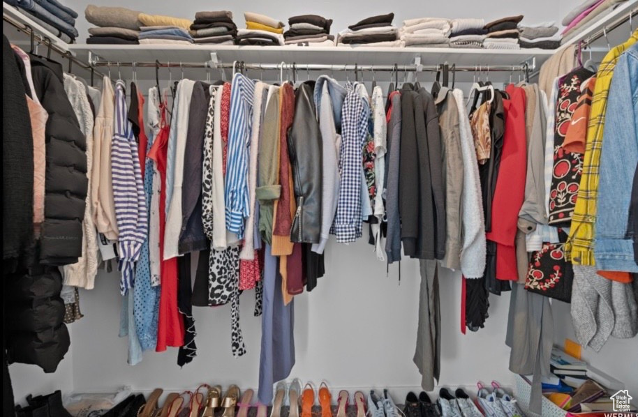 View of spacious closet