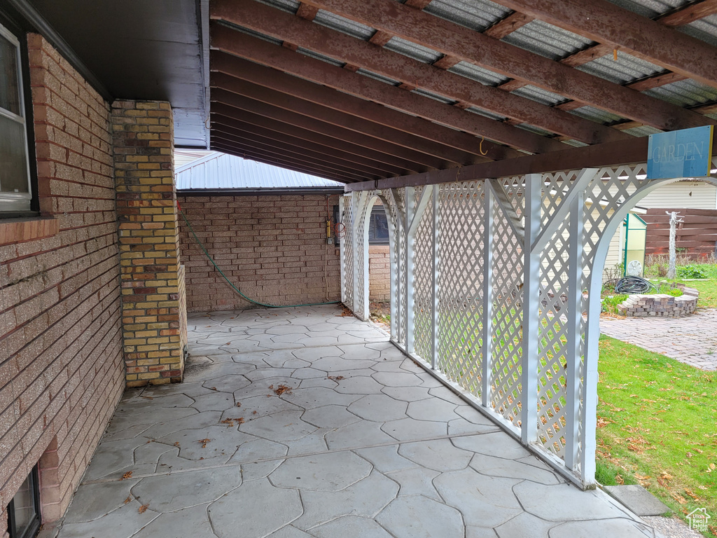 View of patio