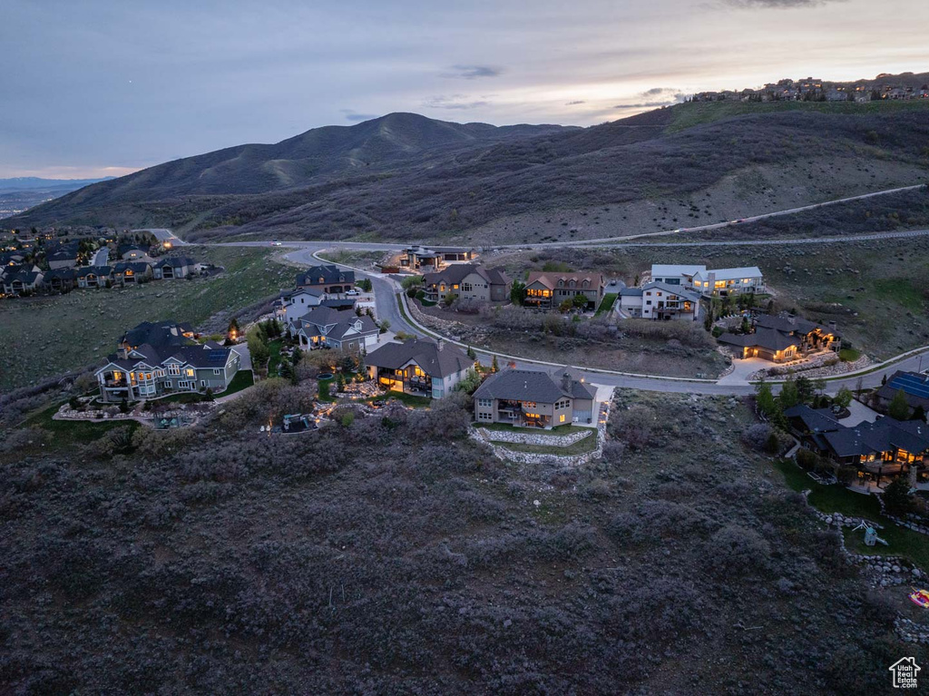 View of mountain feature with a residential view