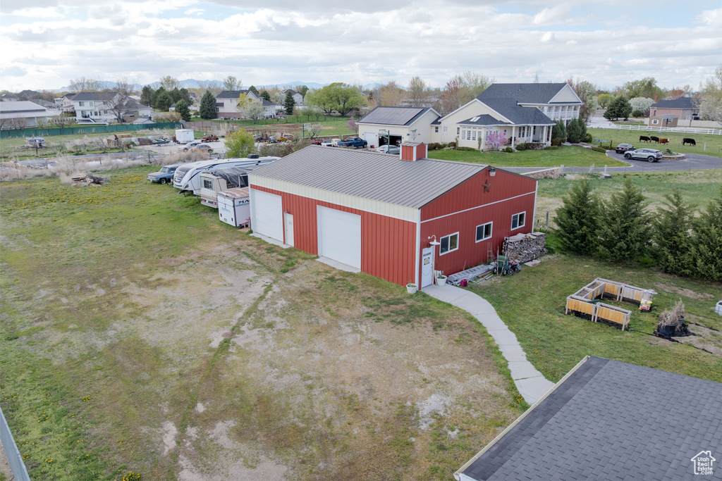 Bird\\\'s eye view featuring a residential view