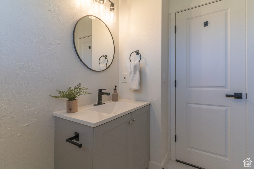 Bathroom featuring vanity