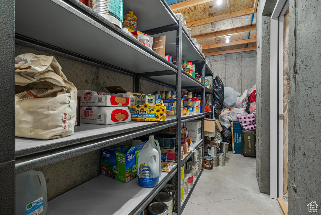 View of storage room