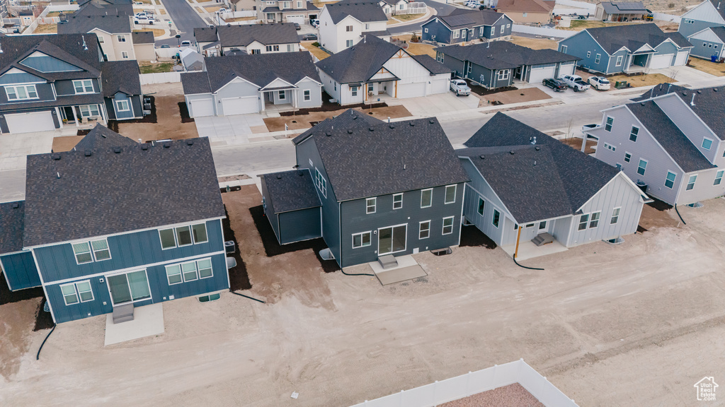 Drone / aerial view with a residential view