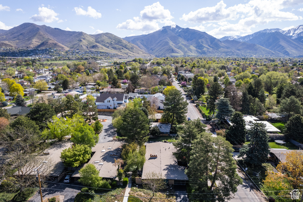 Bird\\\'s eye view featuring a mountain view and a residential view