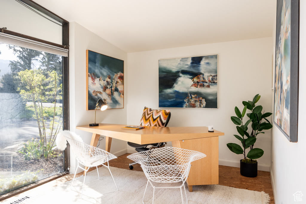 Office space featuring baseboards