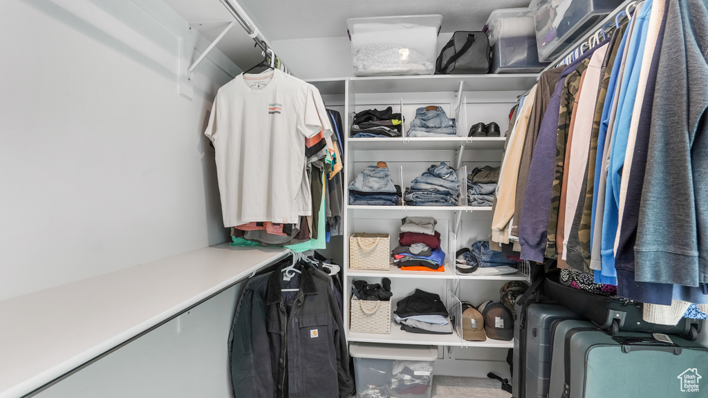 View of spacious closet