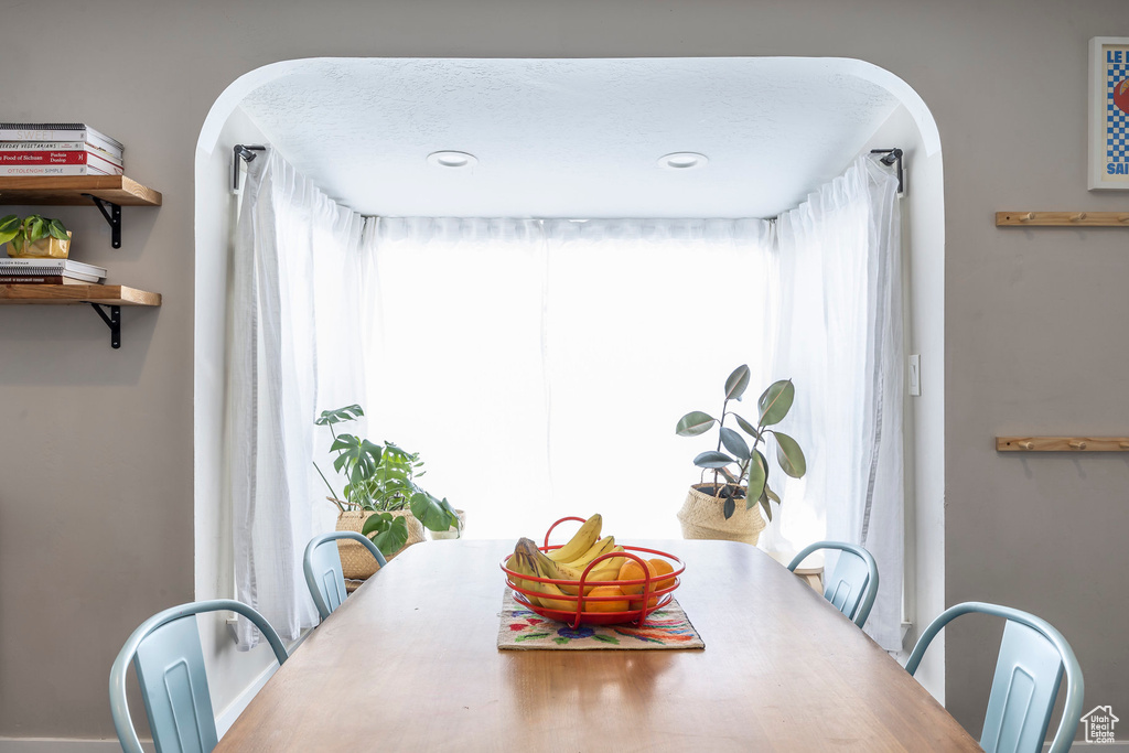 Dining area with plenty of natural light