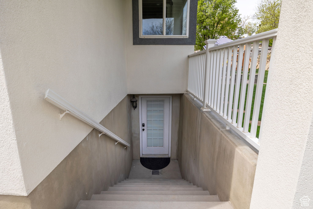 View of stairway
