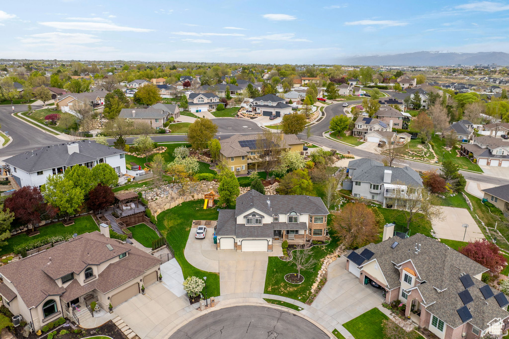 Drone / aerial view featuring a residential view