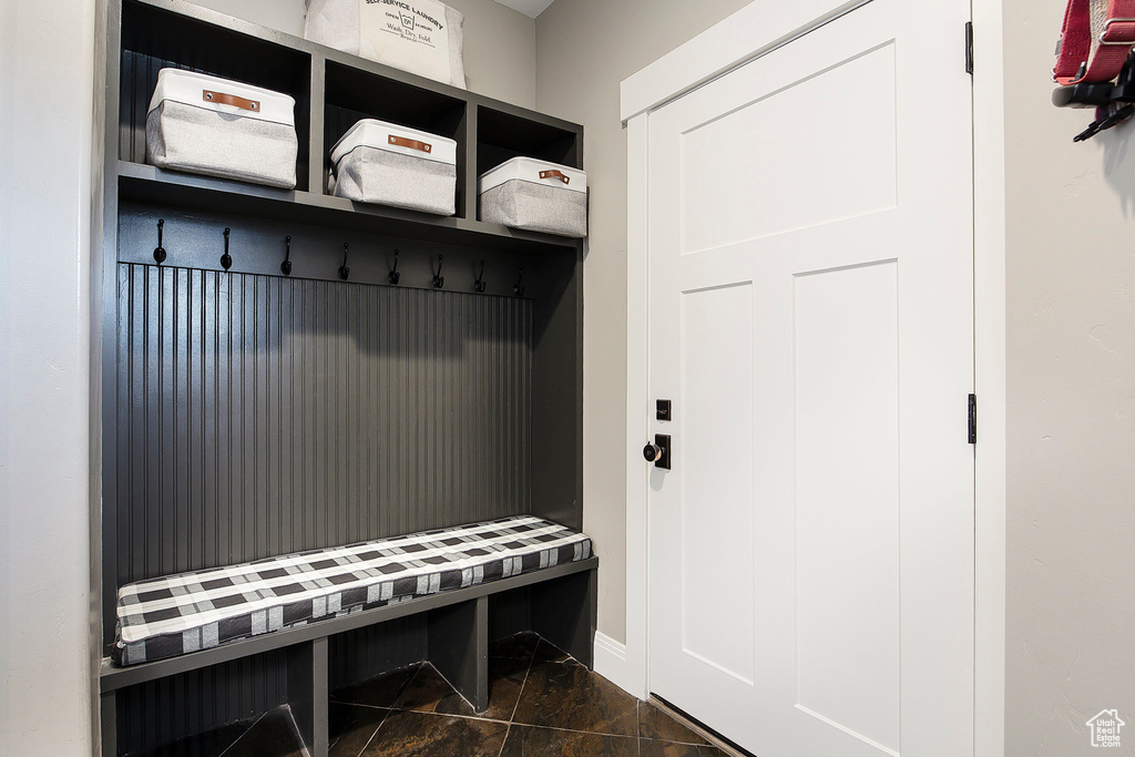 Mudroom with baseboards