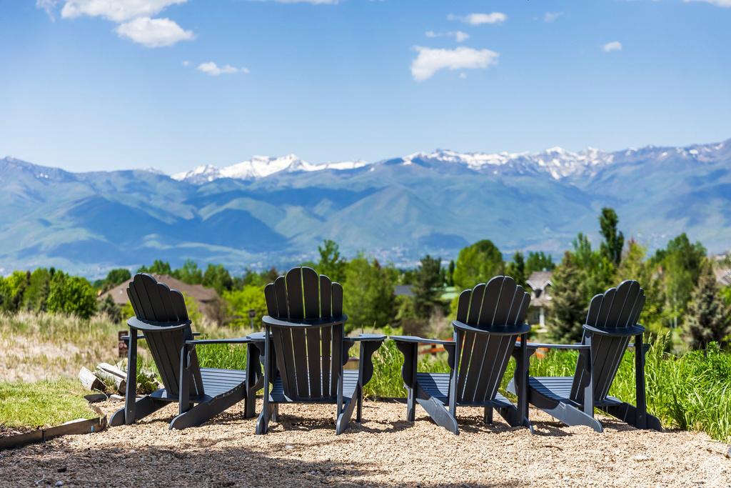 View of mountain background