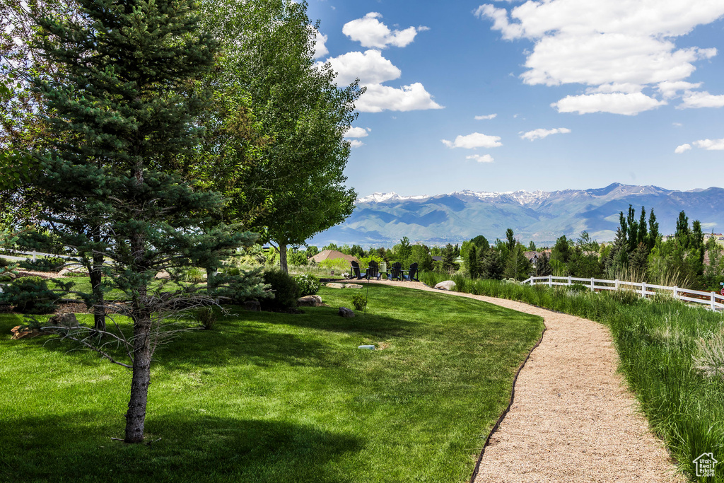 View of mountain backdrop