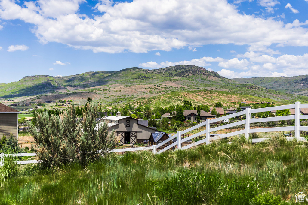 View of mountain backdrop
