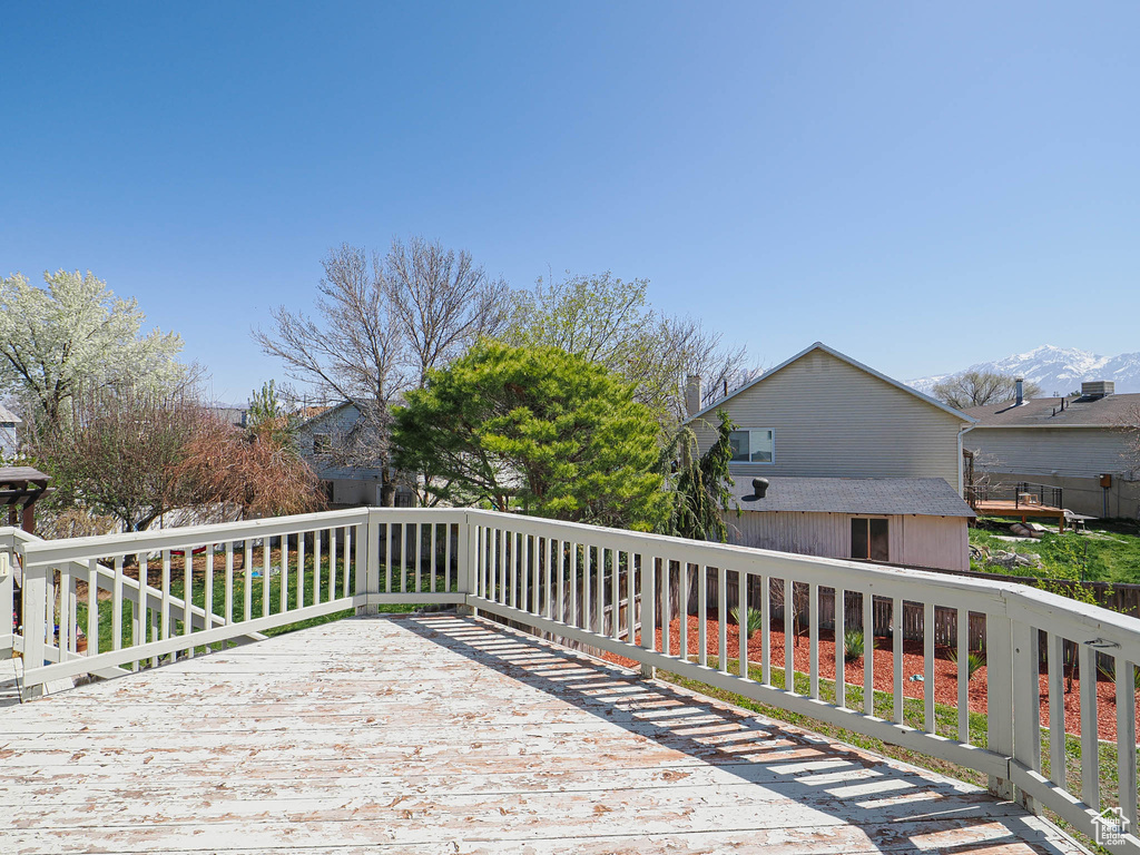 View of deck