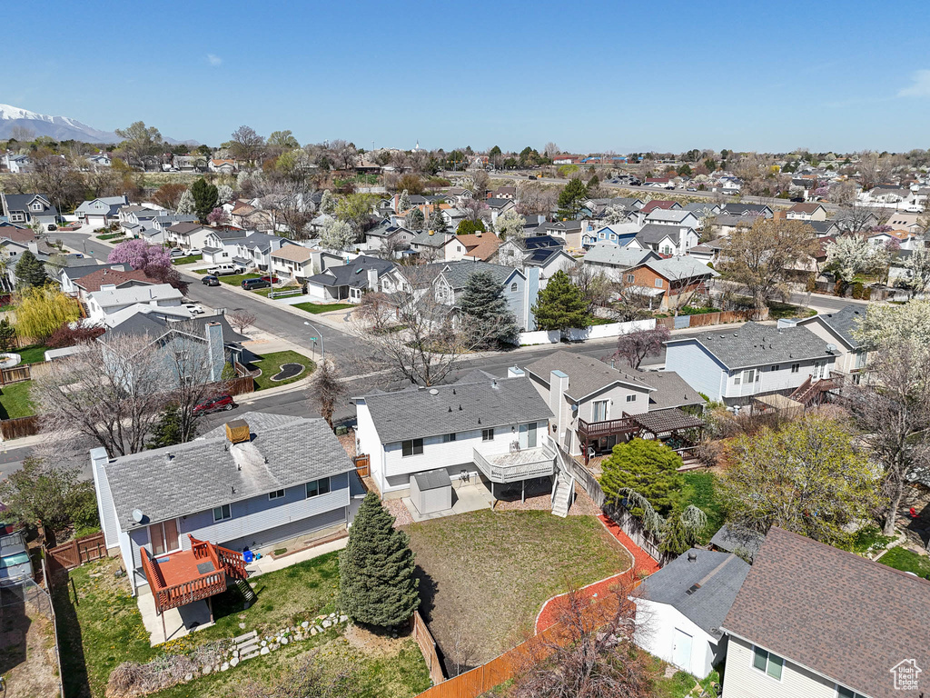 Drone / aerial view featuring a residential view