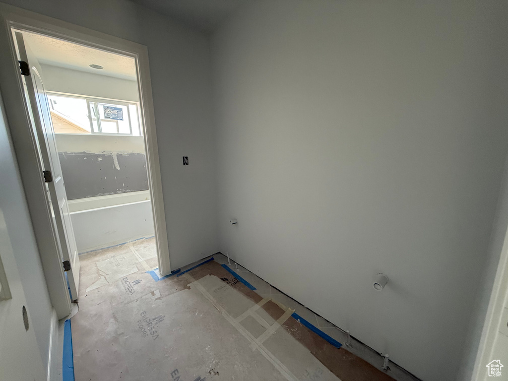 View of laundry room