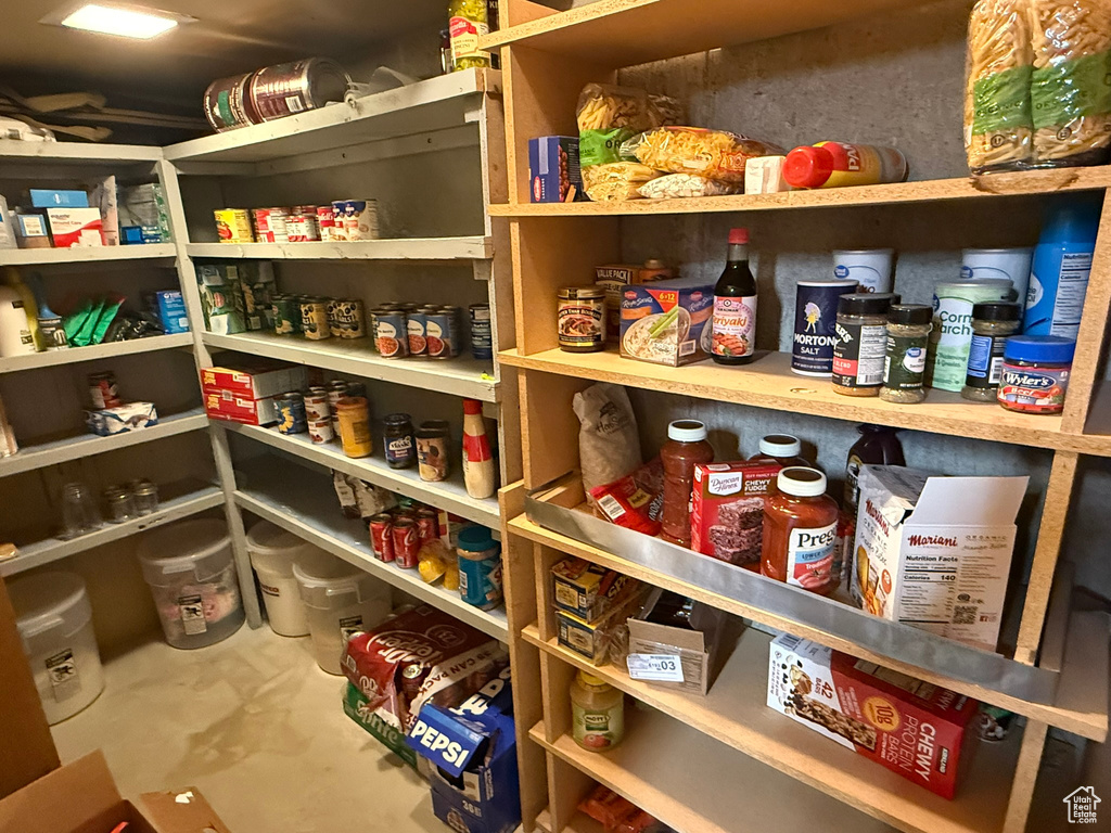 View of storage area