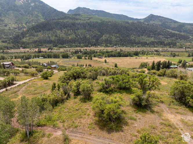 View of mountain feature with a rural view