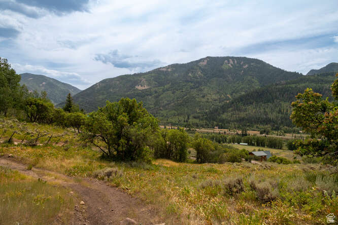 Property view of mountains with a rural view