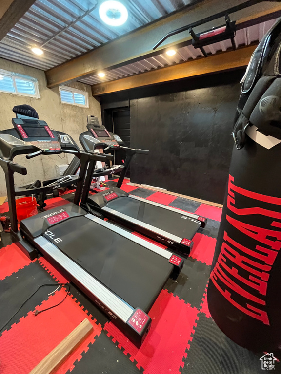 View of workout room