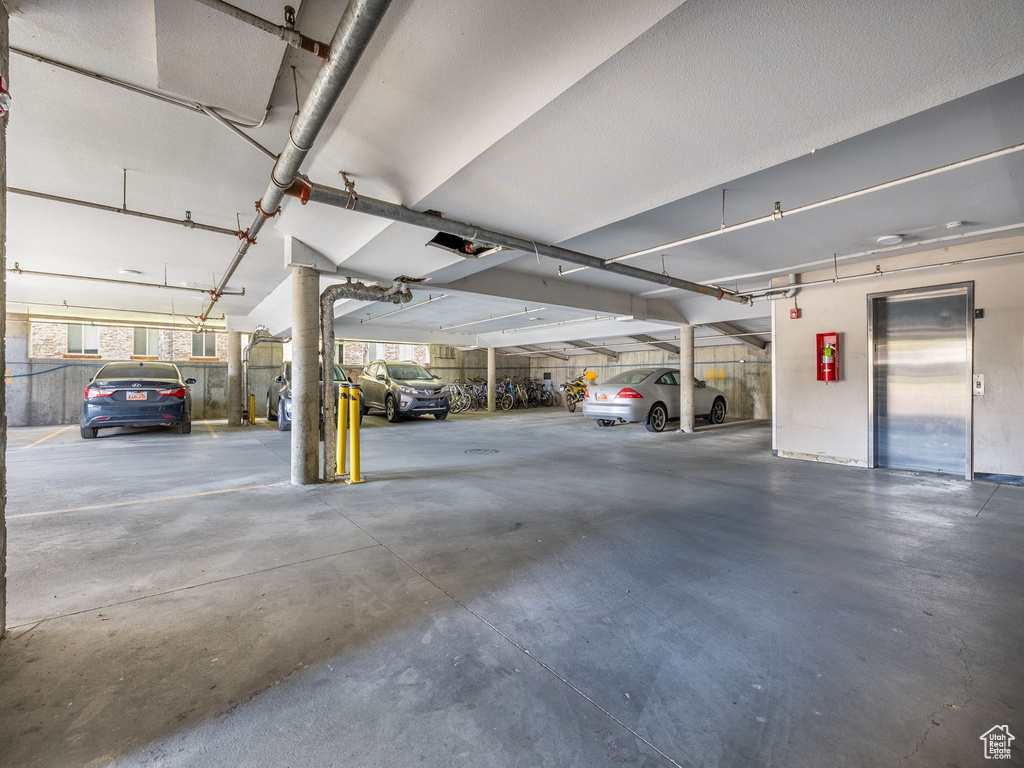 View of parking deck