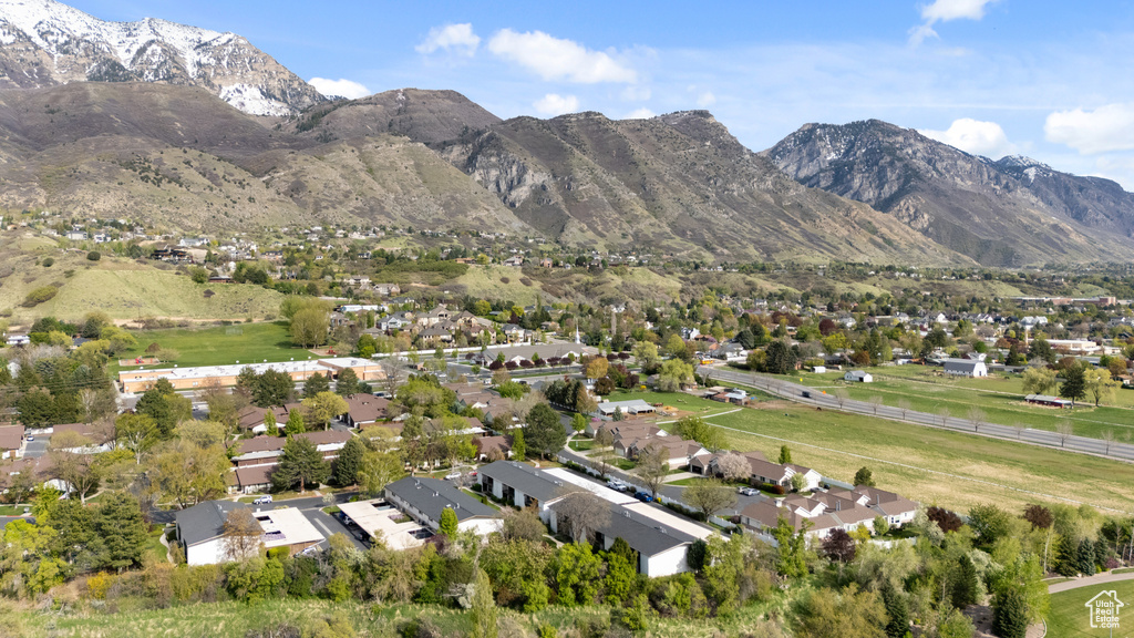 Mountain view with a residential view