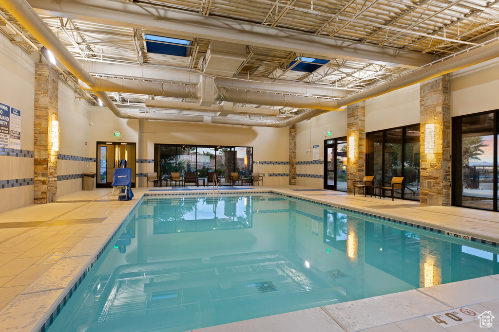 View of indoor community pool