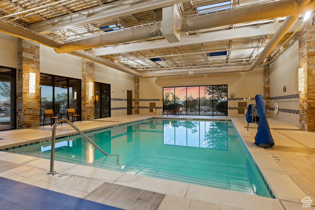 View of indoor community pool
