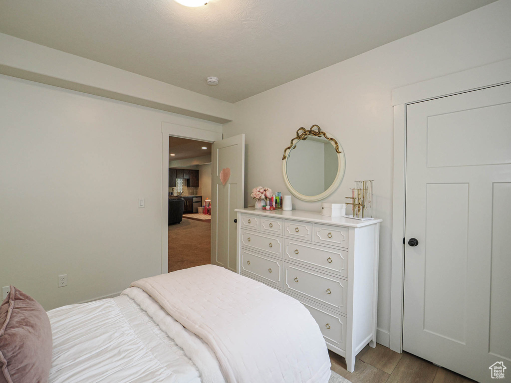 Bedroom featuring light wood finished floors