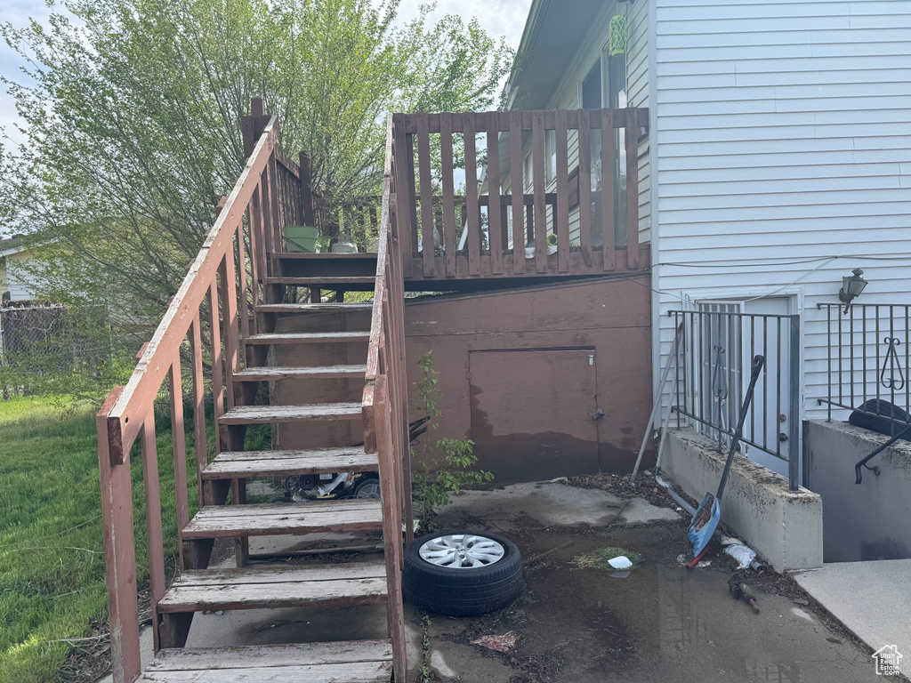 View of stairway