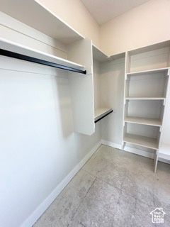 View of spacious closet