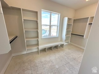 View of spacious closet