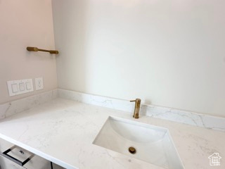 Bathroom featuring vanity