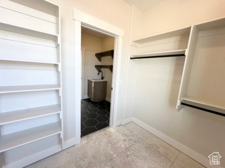 View of spacious closet