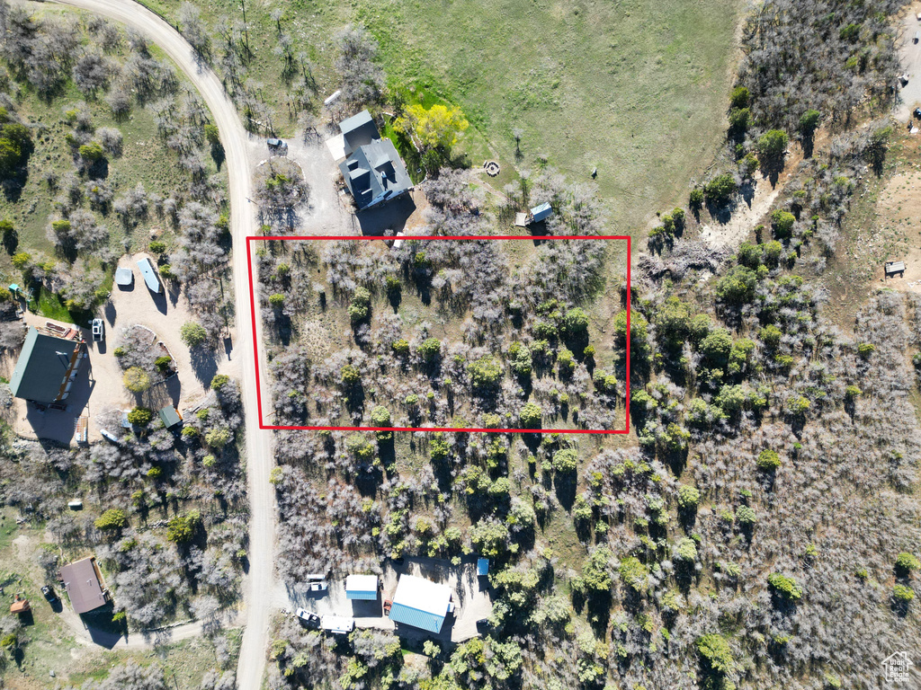 Drone / aerial view with a rural view