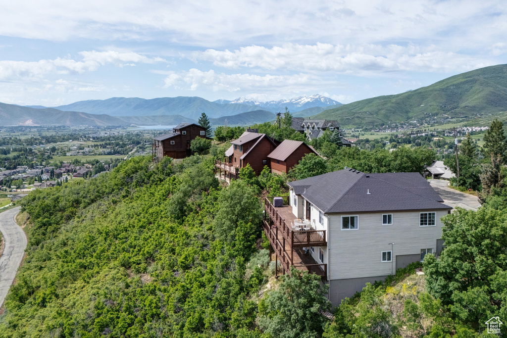 View of mountain background