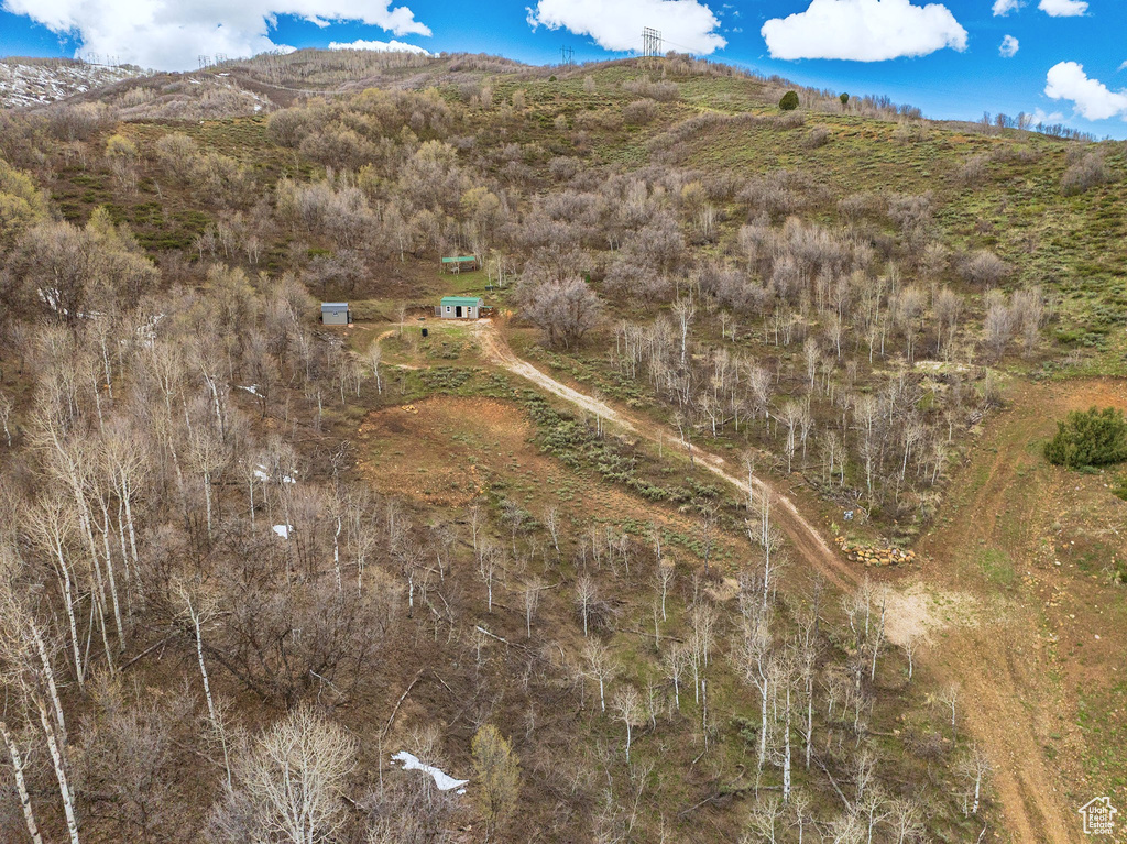 Aerial overview of property\\\'s location featuring mountains