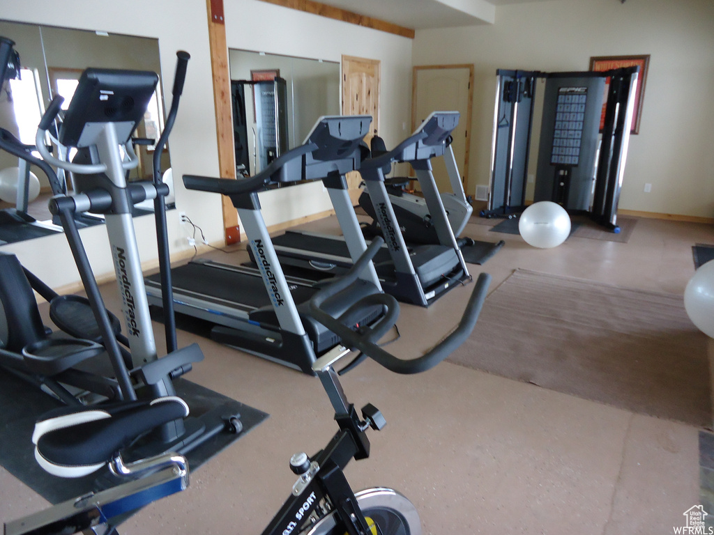 View of exercise room