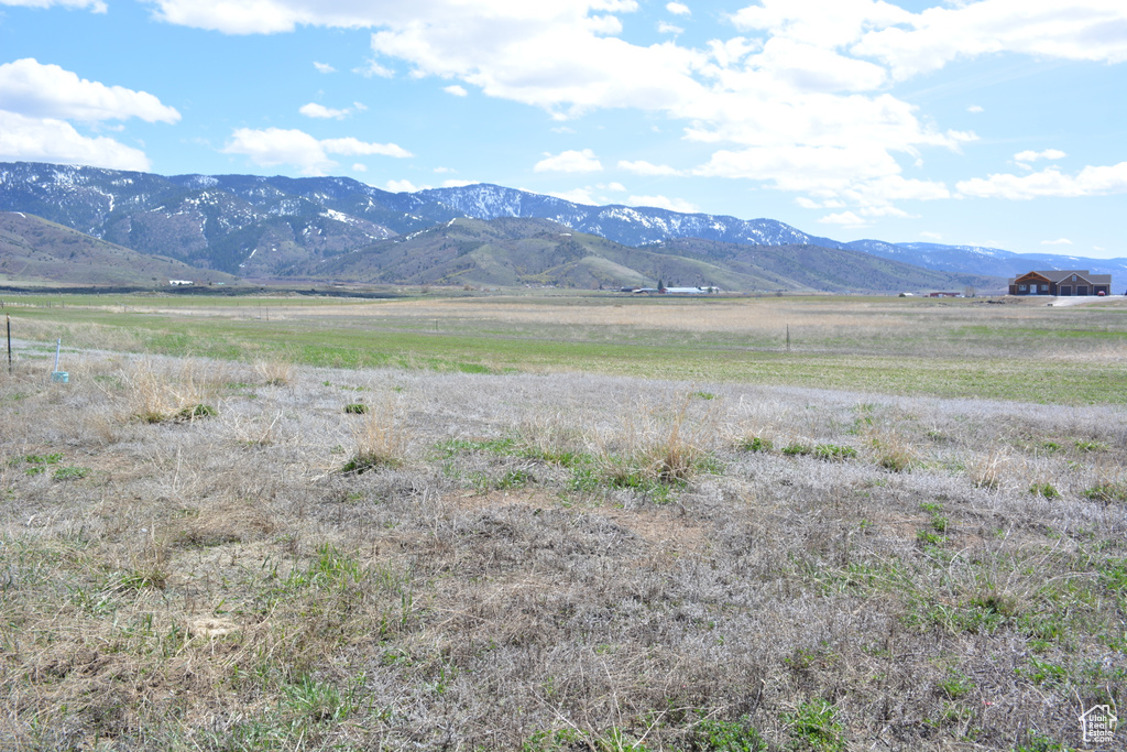 View of mountain feature with a rural view