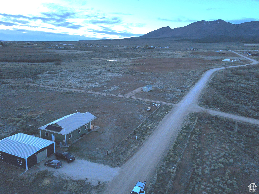 Bird\\\'s eye view with a rural view and a mountain view