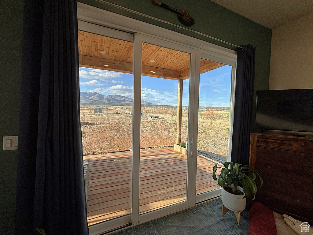 View of doorway to outside