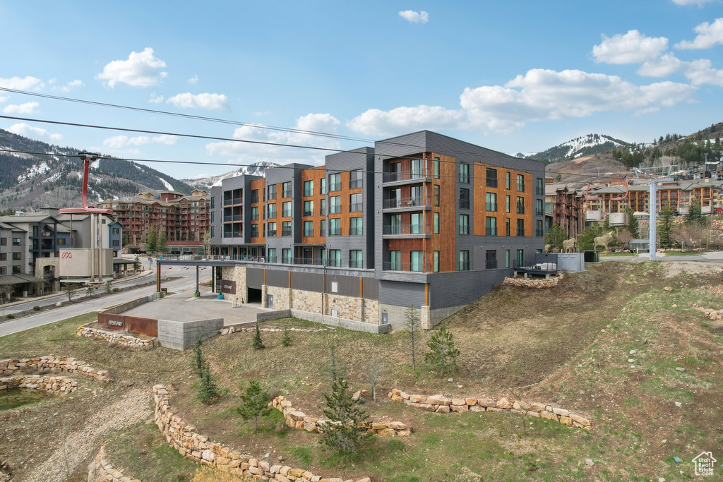 View of property featuring a mountain view