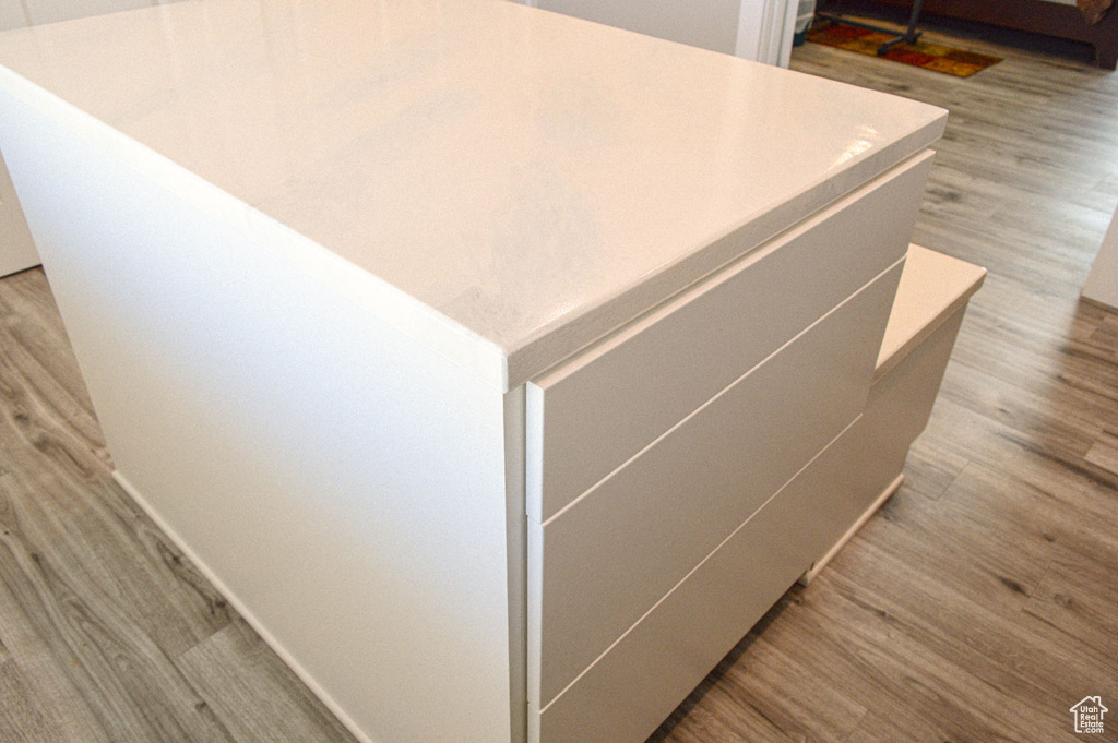 Interior details featuring wood finished floors