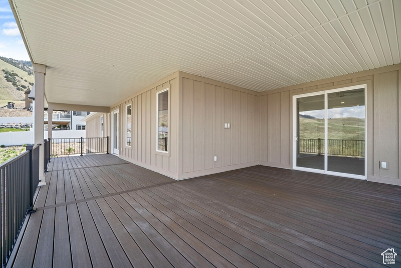 View of wooden terrace