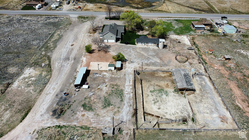 Birds eye view of property